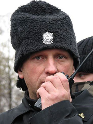 Николай Владимирович Курьянович во время проведения Русского марша 2006 в Москве