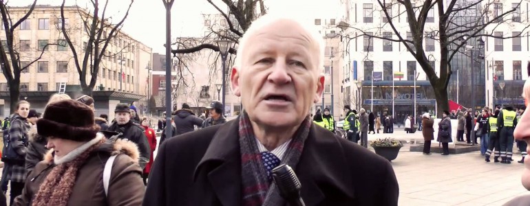 В Вильнюсе состоялся митинг. Требование: “Мы не хотим быть нищими”