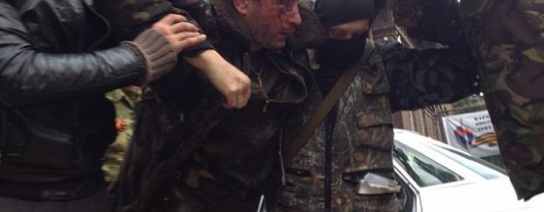 Пленённый украинский вертолётчик.