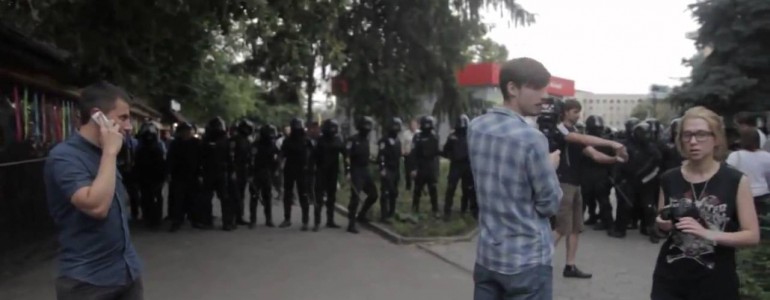 Бывший харьковский «Беркут» не позволил нацистам избивать харьковчан, 22.06.2014