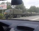 Под Таганрог в сторону украинской границы стягиваются колонны военной техники. ВИДЕО