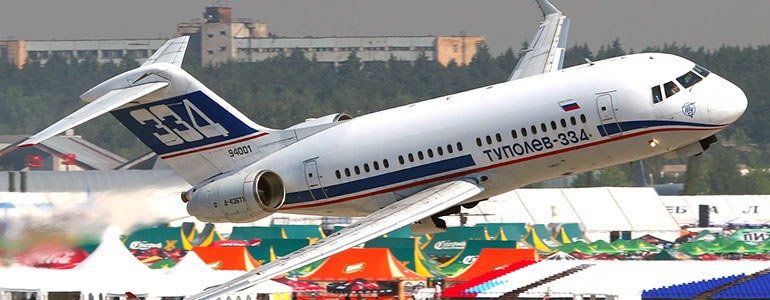 Ту-334 на авиасалоне МАКС-2007