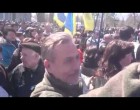 Порошенко встретили в Одессе криками «убийца» и «фашизм не пройдет» (видео)