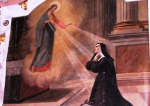 Картина, явление и откровения Христа монахини