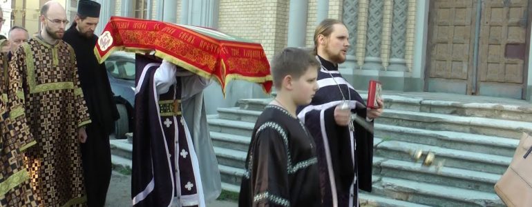 Утреня Великой Субботы с чином погребения. Храм св. Константина и Михаила г. Вильнюс