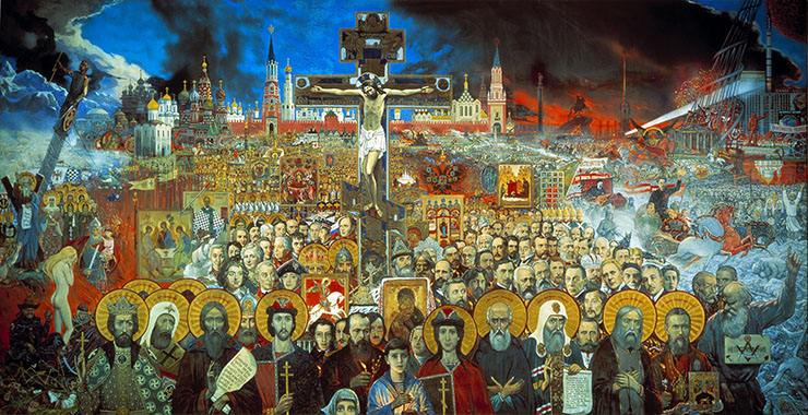 «Вечная Россия». Илья Глазунов, 1988 год.