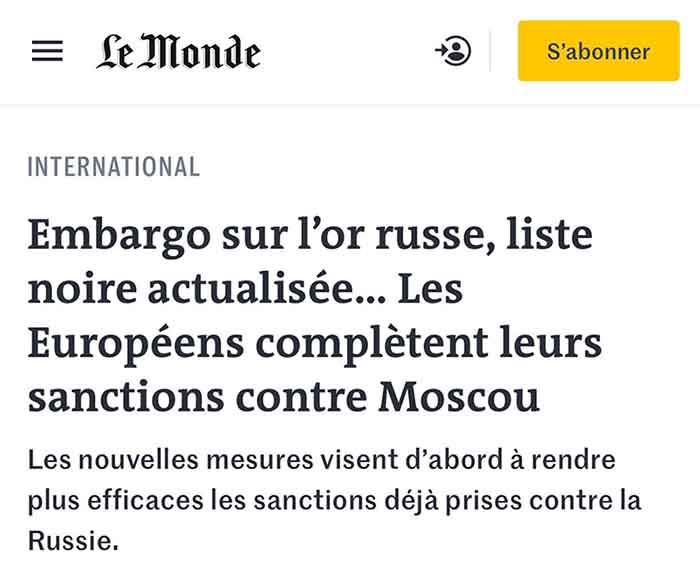 Le Monde: У Европы закончились санкции к России