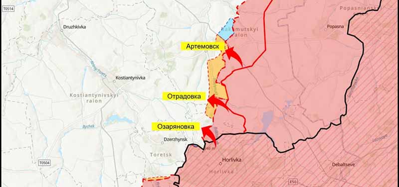 Армия России наступает на Донбассе, ведя огонь по ВСУ по всей линии фронта