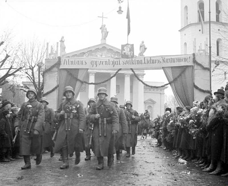 Вступление Литовской армии в Вильнюс. Осень 1939 г.