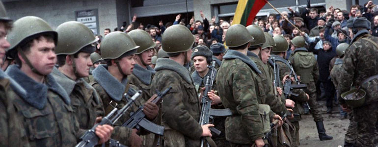 Вильнюс, январские события 1991 г. AFP.