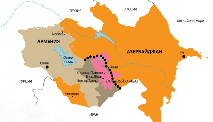 Армяно-Азербайджанская граница, идут бои