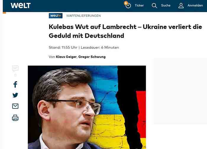 Украина вновь отчитала Германию…